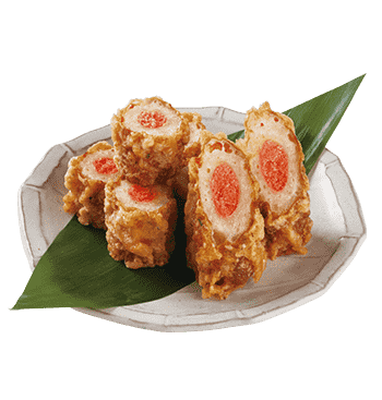 Fried Fish Cake Stuffed with Cod Roe Paste
