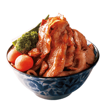 Combo Grilled Pork Donburi with Kimchi