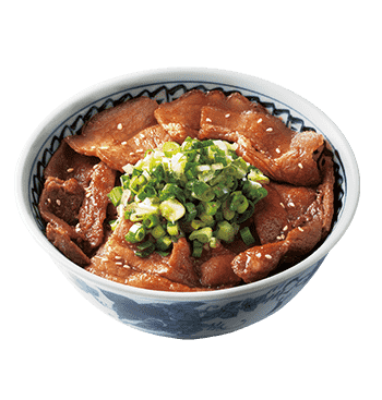 Grilled Salted Green Onion Beef/Pork Donburi with Soft Boiled egg