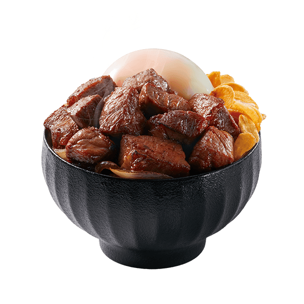 Grilled Beef Cubes Donburi